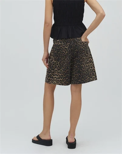 Mbym - Talina-M Shorts - Leopard Mist